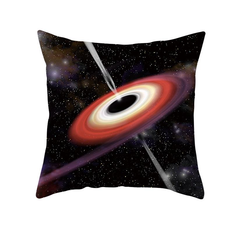 45*45cm Mysterious Cosmic Planet Black Hole Series Pillowcase Sofa Office Seat Cushion Cover Creative Ornament Home Decoration