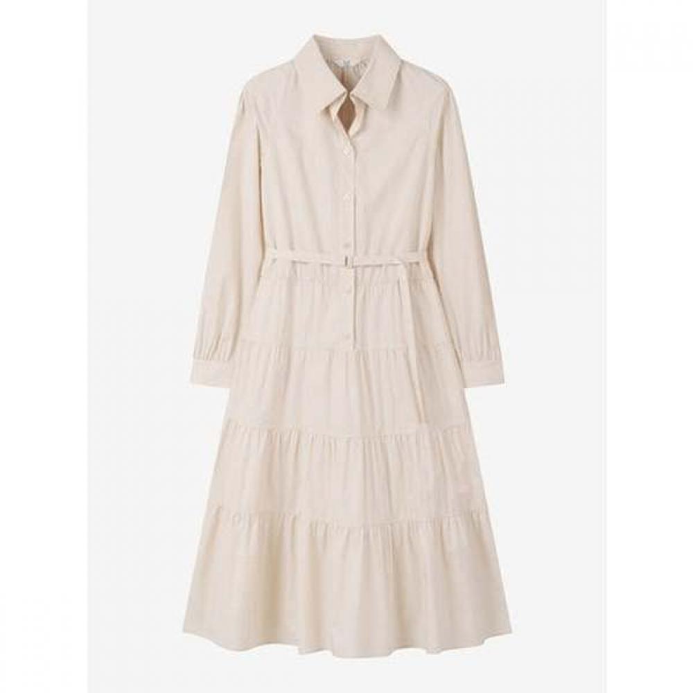 Cc Collect Belted Shirring Shirt Dress  C261mse001 