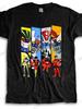 Men's Anime Super Robot Jegan Mazinga Goldrake Graphic T-Shirt- Black Casual Crew Neck T-shirt with Bright Cartoon Character Print