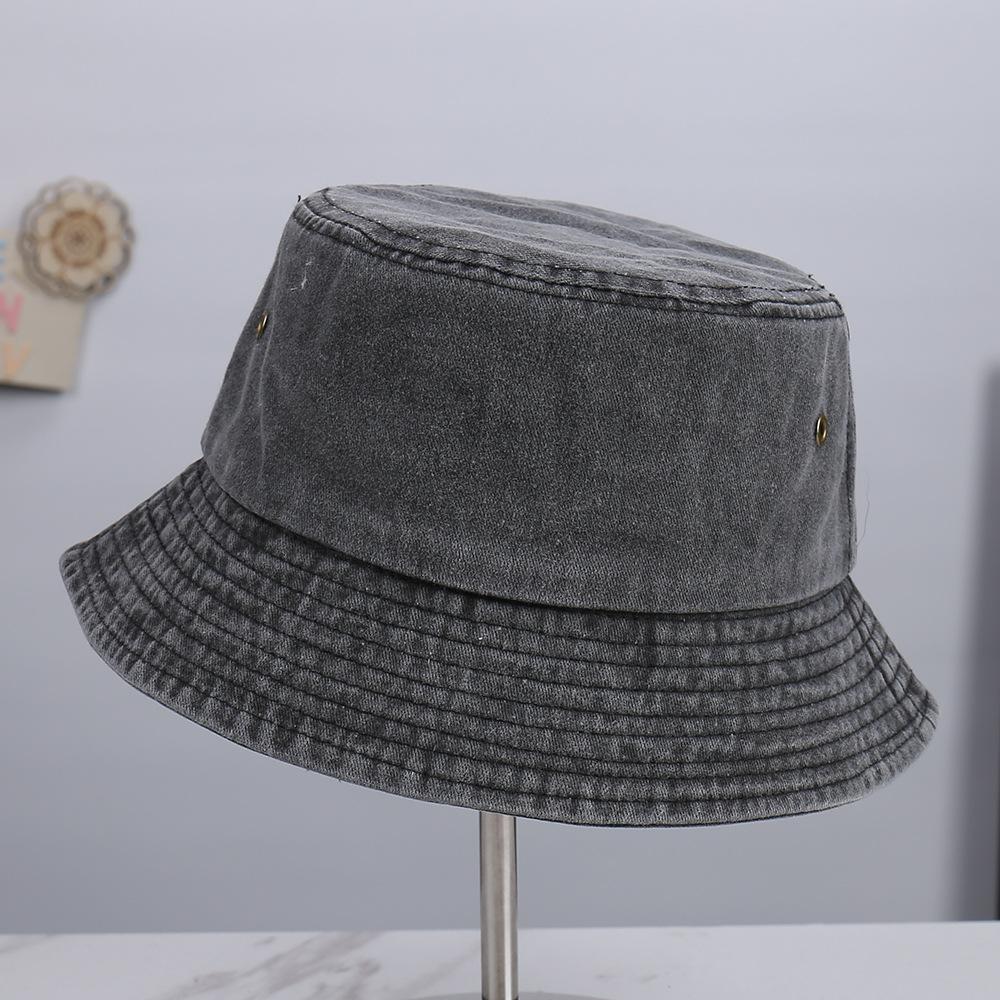 New Solid Color Simple Casual Versatile Small Fresh Bucket Hat Outdoor Travel Sunscreen Shows Small Temperament Basin Hat