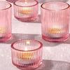 10 Pieces Set of Pink Ing Candle Holders Used for Wedding Decoration with Fine Patterns Bridal Showers and Party Decorations