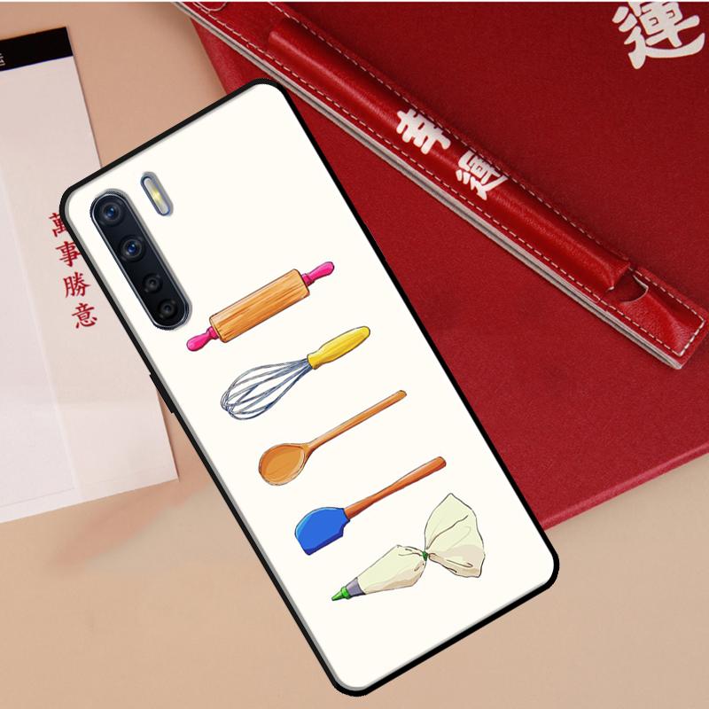 Cooking Chef Knives Case For Oppo A94 A18 A74 A57 A17 A77 A38 A58 A78 A98 A54 A80 A60 A40 A96 A76 A16 A15 A5 Pro