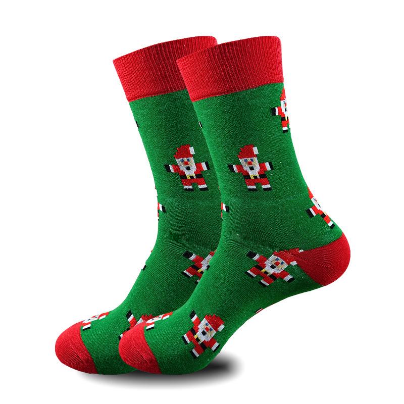 50 Christmas Stocking Styles: Autumn/Winter Cartoon Mid-Calf Socks, Perfect Holiday Gift