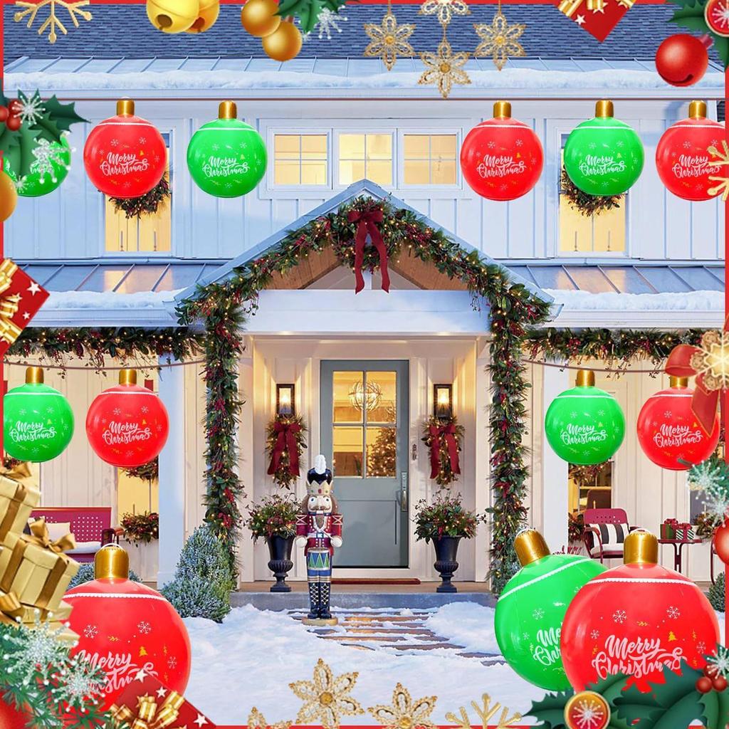PVC Inflatable Christmas Hanging Ball Ornament 2025 Giant Christmas Decorated Ball Decoration for Holiday Seasons