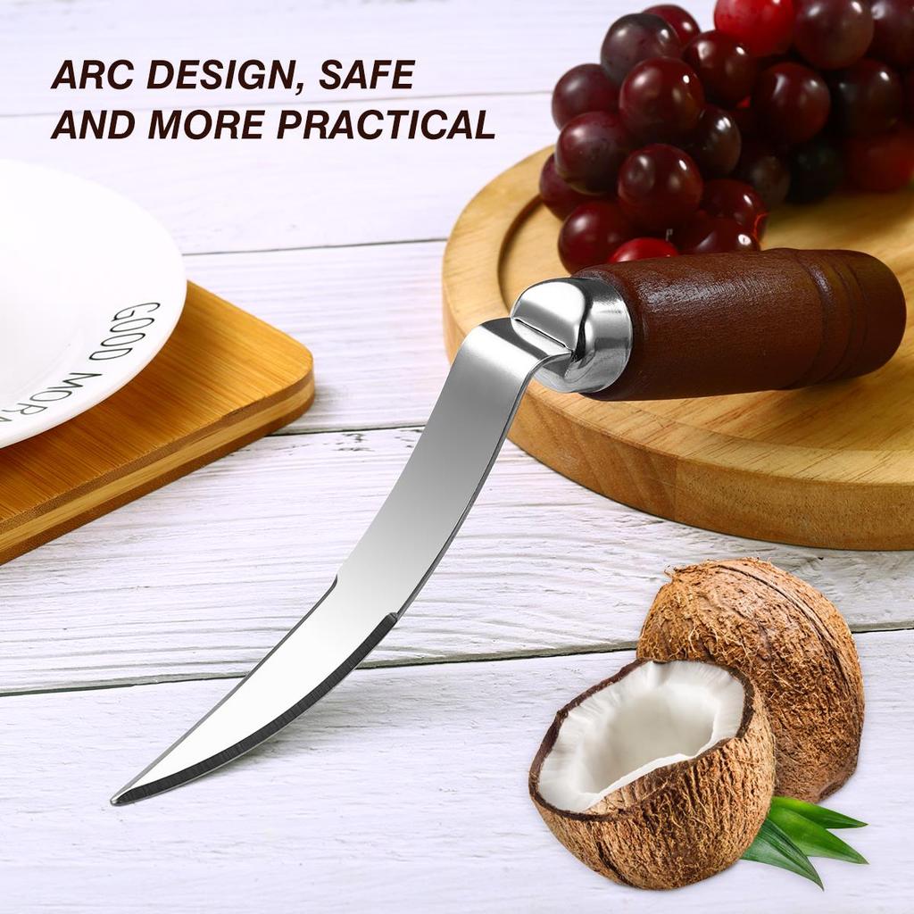 Stainless Steel Coconut Opener Tool Kitchen Helper Fruit Opener Coconuts Meat Removal Cutter Remover Coconut Shell Driller 1