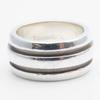Used TIFFANY&Co. Ring Grooved Double Line EU#47.5 Silver925 9.2g Silver Accessories
