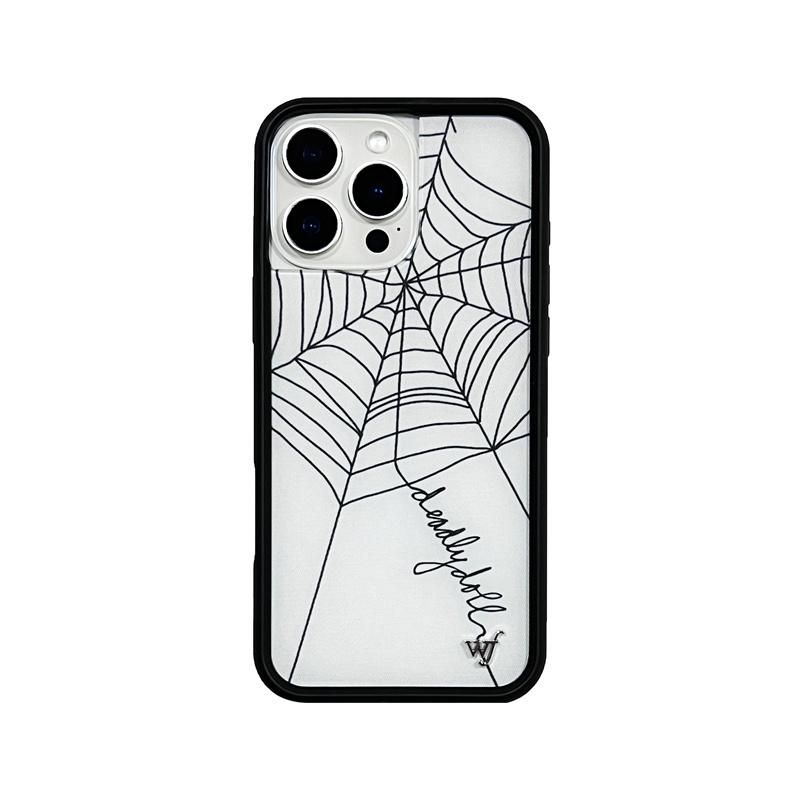 

Wildflower Hot spider web wf Case for iPhone 11 12 13 14 15 16 Pro Max Plus 17pro Angel Cross English marble wf Phone Cover iPhone 14 Pro