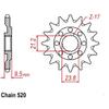 520-13T Motorcycle Front Sprocket For Honda TRX450R 04-14 CR250R 92-08 CRF450R 02-25 CRF 450R CRF450RX 17-25 CRF450X 05-18