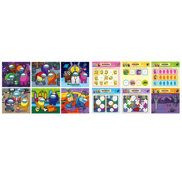 Among Us Doodle libro para colorear