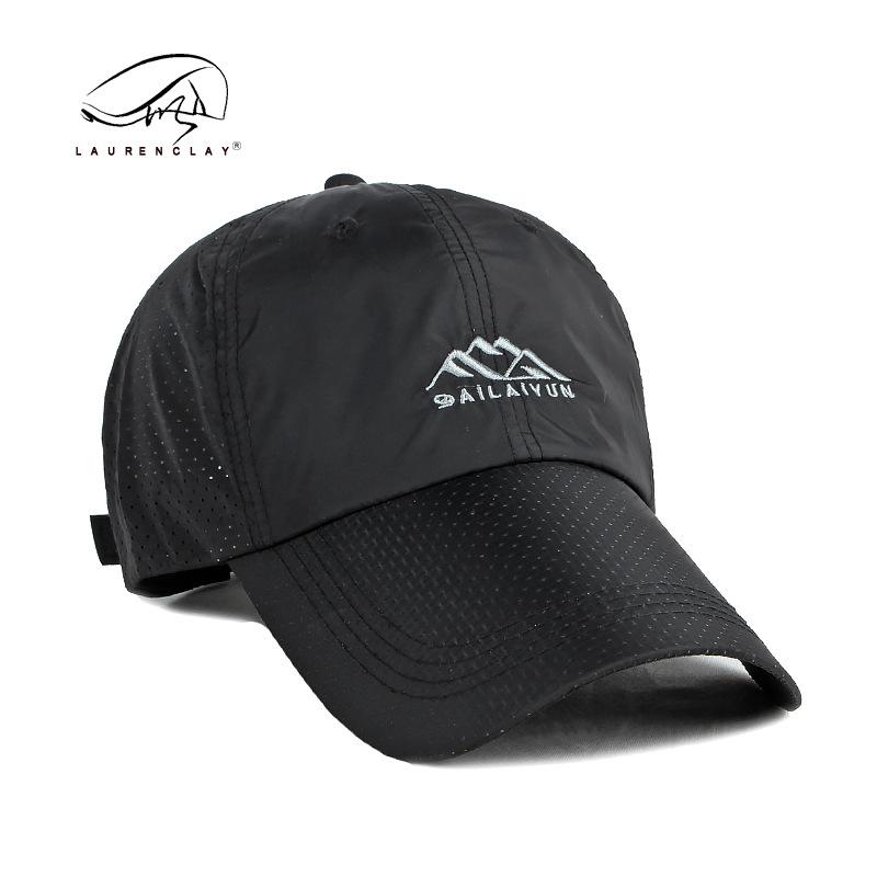 

Quick-drying hat Men s summer outdoor sunscreen Sun hat Casual versatile extended brim hat Women s duck tongue baseball cap Adjustable чёрный