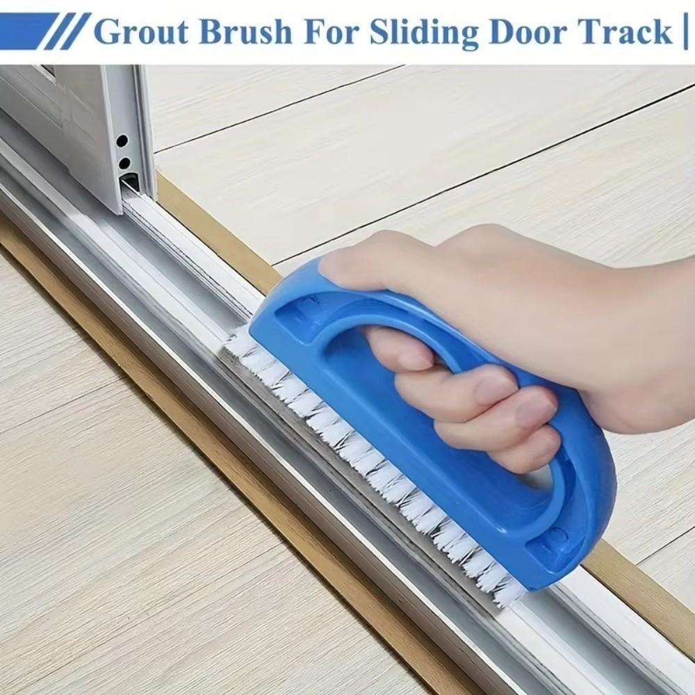 Curved Handle Car Cleaning Brush Fine Bristle Scrubber Brush Durable Gap Brush Car Floor Mats