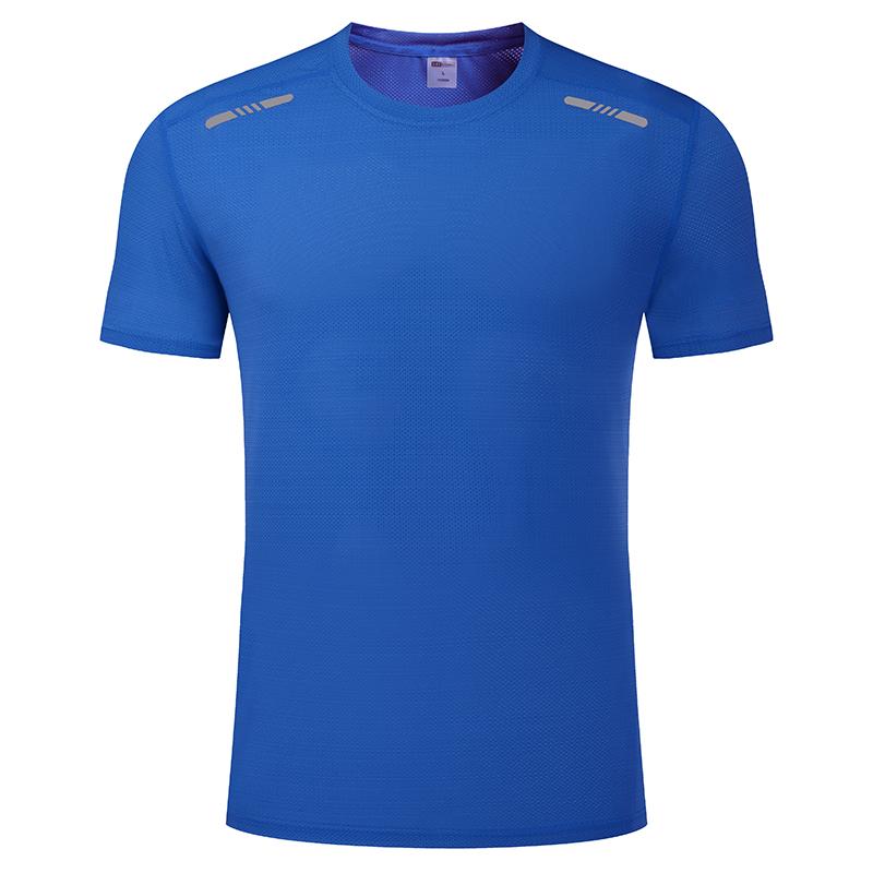 

Мужская эластичная футболка для бега, летняя, тонкая секция, ледяной шелк, сухие футболки, женская футболка для фитнеса и йоги, унисекс, тренировочная, с короткими рукавами XXXXL синий