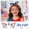 Independence Day Makeup Face Sticker Usa Independence Day Theme Painted Waterproof Sweat Tattoo Sticker