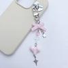 Cute Heart Butterfly Bowknot Charm Pendant Phone Straps Pocket Keychain Strap