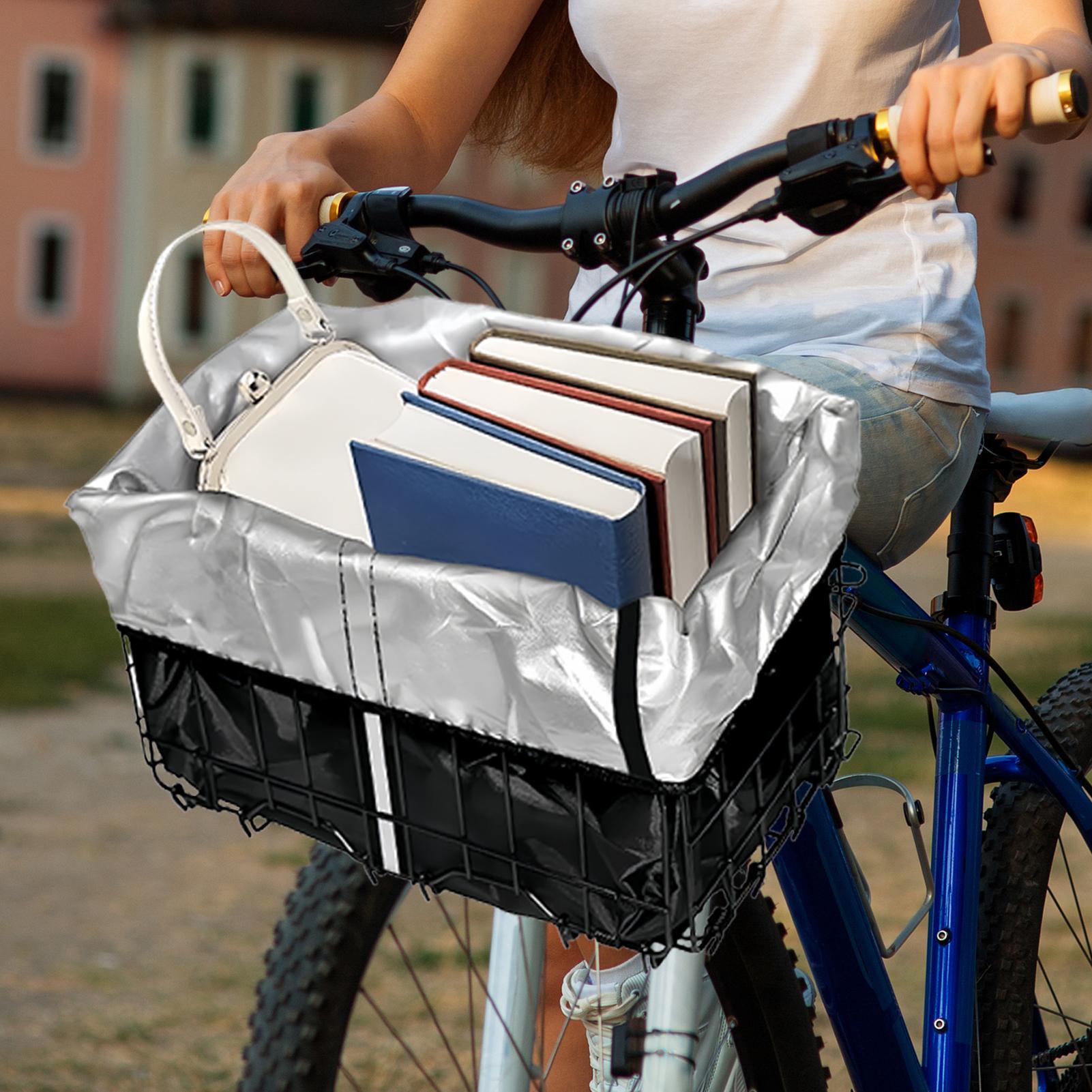 Bicycle Basket Cover Handlebar Liner Bag Bike Riding Pouch Bicycle Front Baggage Bag Rainproof Cloth Bicycle basket rain cover CN