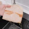 Oversized thickened loofah rag for household kitchen cleaning featuring oil-free cleaning and water absorption