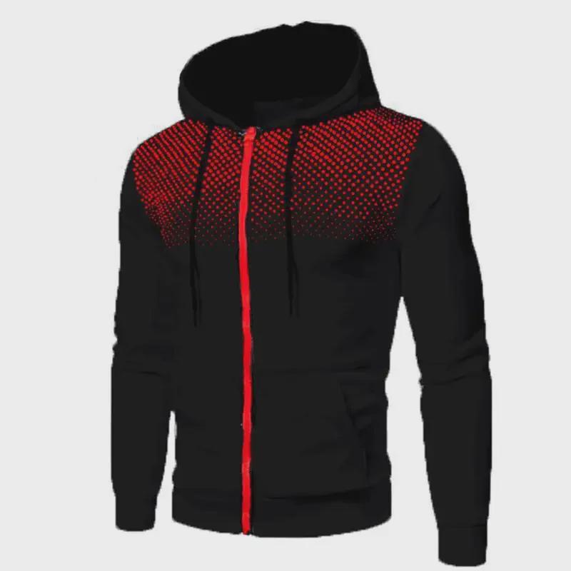 Men's Casual Sports Zipper Sweatshirt - Autumn/Winter Fitness Top