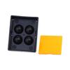 4 Holes Dental Shading Light Box Composite Resin Mixing Well Light-Proof Storage Hading Color Toning Case Dentist Material