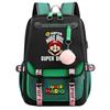 Super Printed Usb Teen Student School Bag Men'S And Women'S Casual Webbing Flip Backpack