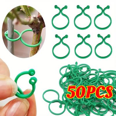 5-50 PEZZI Clip per Piante Rampicanti, Clip Orticole per Pomodori, Clip per Verdure per Supportare e Fissare le Piante