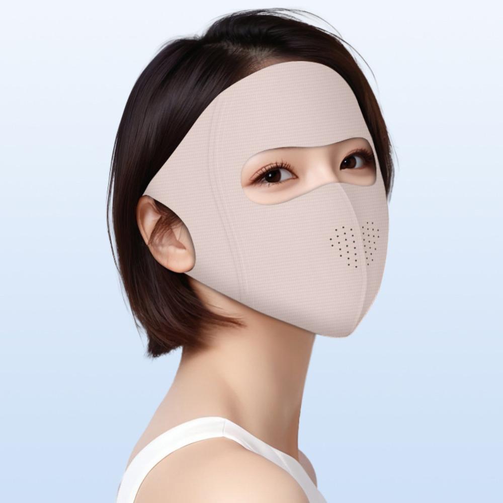 Traceless Sunscreen Mask Breathable Anti-sun Mask Fashion Face Veil  Four Seasons