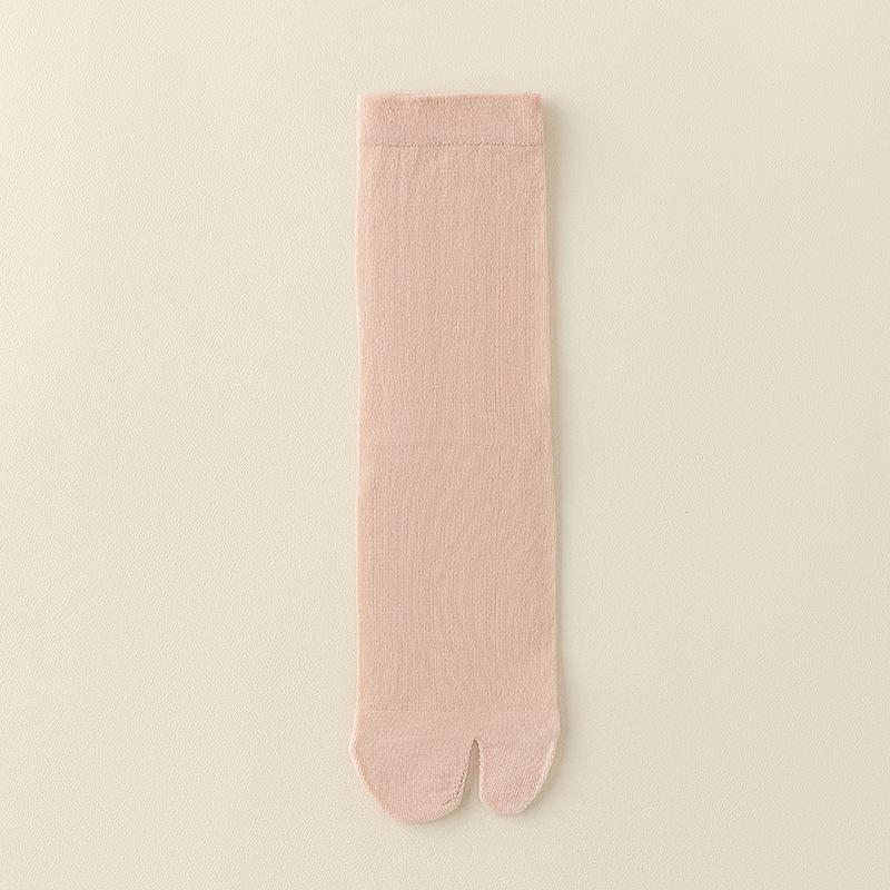 Silk-silk Two-toed Summer Children's Lightweight Sports Odor-resistant Breathable Stack Socks with Separate Toes, Ankle-length Socks for The Feet.