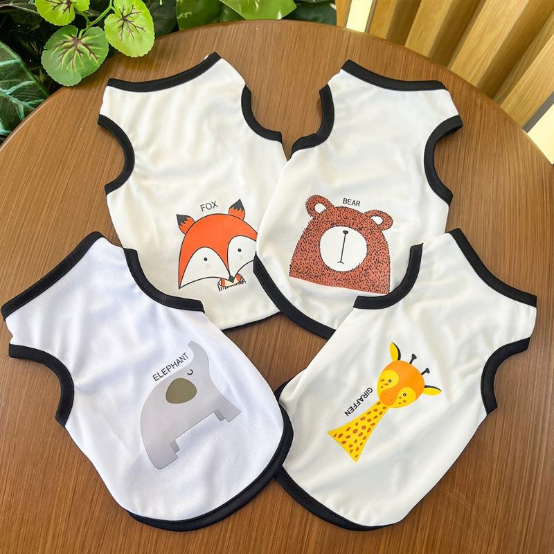 Summer Clothes for Puppies, Dogs and Cats, Thin Designs for Cats, Bichon Frises and Pets,Summer Dog Vests