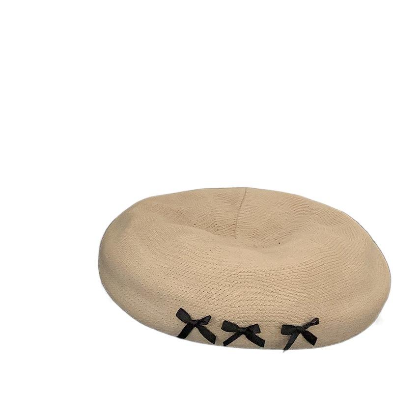 Cute Octagonal Hat Thin Newsboy Cap Personality Painter Hat  Four Seasons