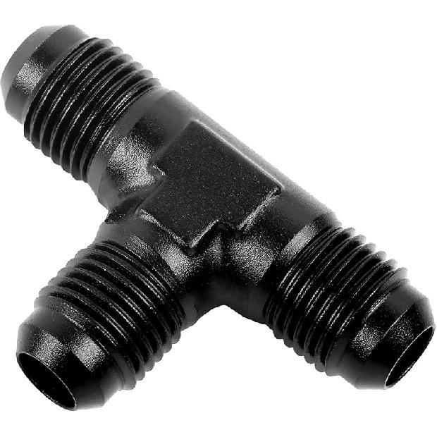 EVIL ENERGY 6AN Male Flare Tee Fitting Adapter T Union Aluminum Black