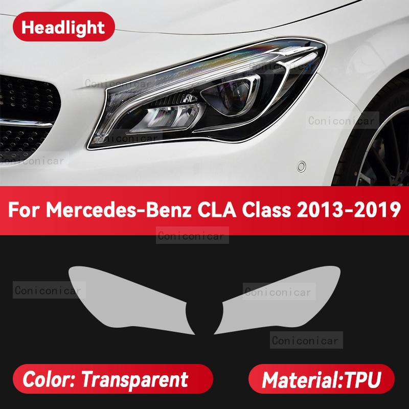 Für Mercedes Benz CLA Klasse 2013-2019 Auto Scheinwerfer Transparent TPU Schutzfolie Frontlicht Tönung Farbwechsel Zubehör