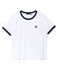 DISTN9NE Slim Fit Retroflow Ringer Short Sleeve T-Shirt White (Lp2Tf266-002)