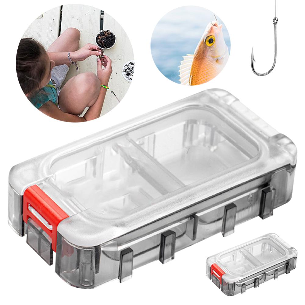Fishing Tackle Box Expandable Fishing Tackle Box Large Capacity Waterproof Tool Box Double Side Fishing Hook Storage Container