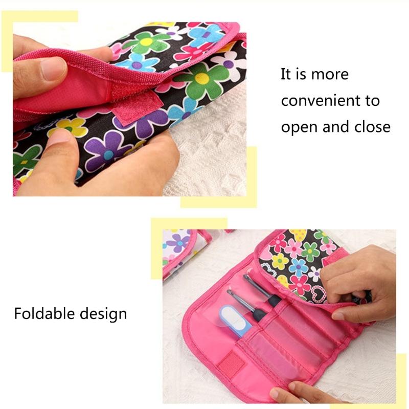 9Pcs Ergonomic Crochet Hook With Storage Case and Scissors 2.0mm-6.0mm Aluminum Crochet Needle For Beginner Knitting