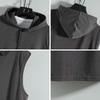 Summer Mens Muscle Hoodie Vest Sleeveless Bodybuilding Gym Workout Fitness Shirt High Quality Vest Hip Hop Sweatshirt Men's Tops