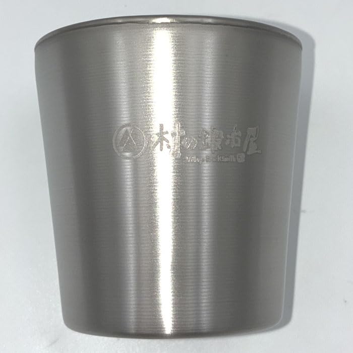 in Village Blacksmith Pure Titanium Cup 160ml A titanium cup with excellent heat antibacterial and no metallic Made in Japan [Made Tsubame-Sanjo]