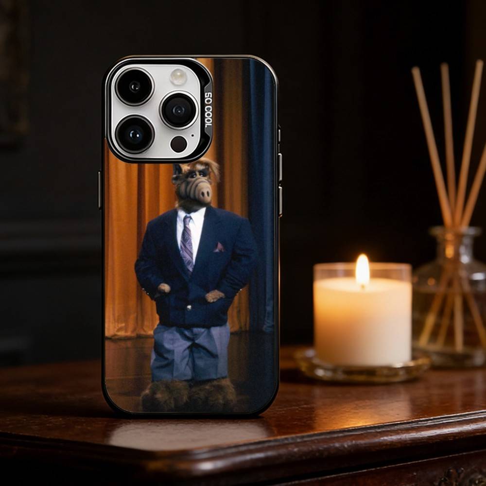 

TV Series Alf Phone Case For iPhone 17,16,15,14,13,12,11,Pro Max,Plus Candy Silver Cover iPhoneXSMAX