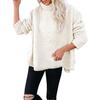 Women S Loose Fit Thick Wool Blend Coat Winter Outerwear