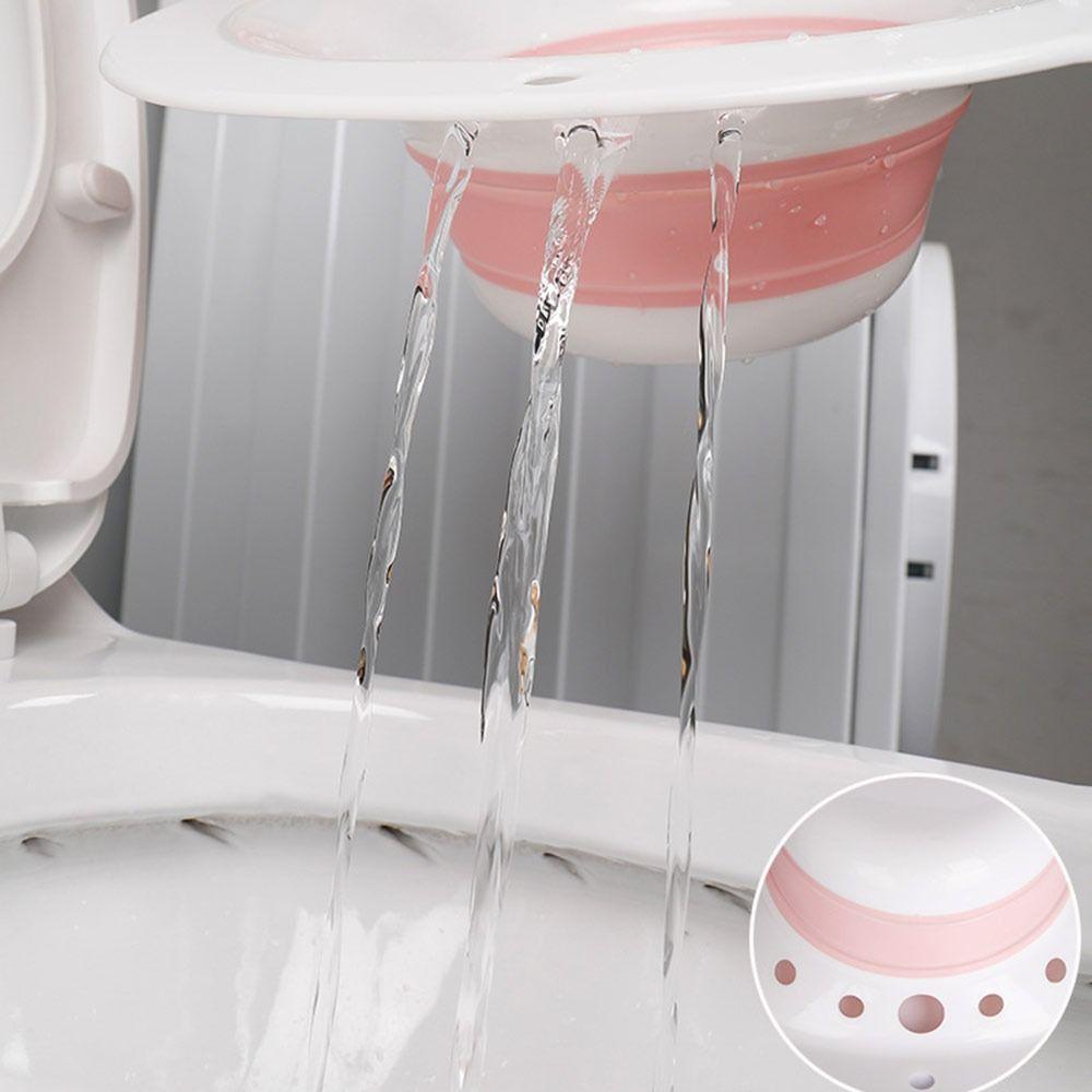 Easy To Use Foldable Sitz Bath Kit Portable Basin Universal Fit Hip Bath Bowl Manual Flushing Postpartum Care Kit Toilet Seat