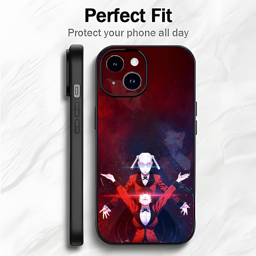 Thriller Anime Y-Yumeko Jabami K-Kakegurui Phone Case Phone Case Soft Packaging Lightweight For iPhone17 16 15 14 13ProMax