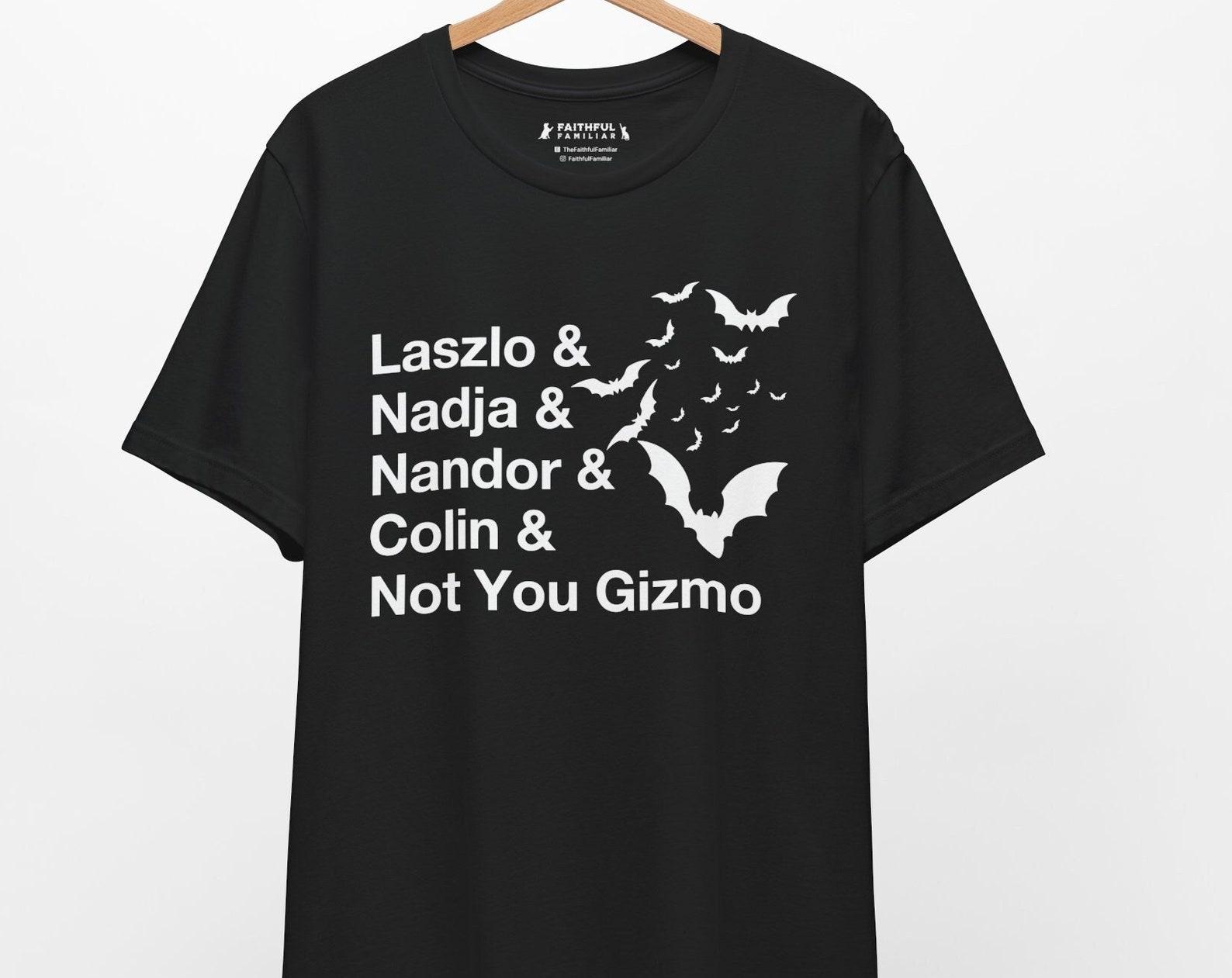 WWDITS Character Tee: Laszlo, Nadja, Nandor, Colin, Gizmo Unisex Shirt L