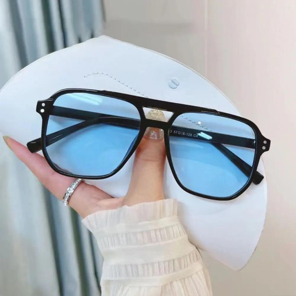 Retro Punk Square Sunglasses Unisex Beach Eye Protection Shades Glasses Anti-Uv Travel Driver Goggle Eyewear Travel Accessories