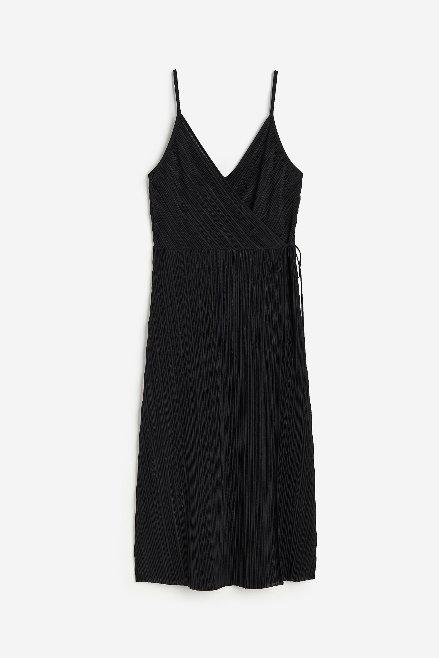 

Pleated wrapover dress
