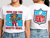 Here for The Benito Bowl Halftime Show American Football Game TShirts Design Summer Kids Adult Two Sided Printed Tshirt