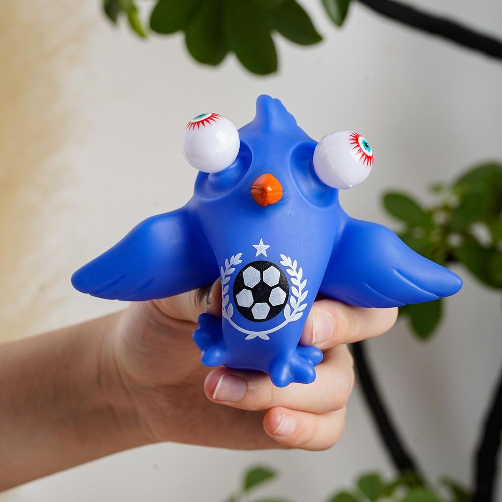 Blue Ergonomic Bird Animal Shaped Stress Relief Toy Made Tpr Relaxation Focus