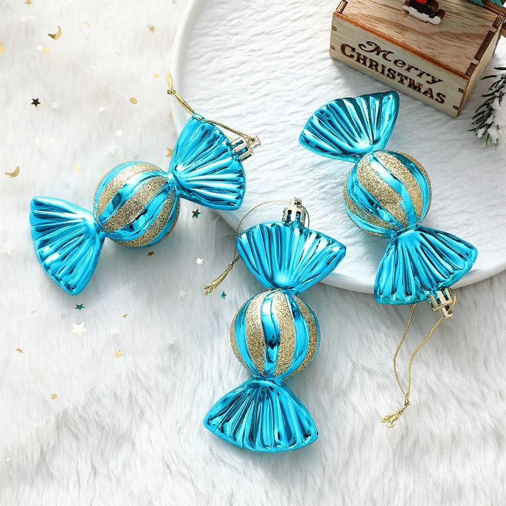 4pcs Christma Tree Hanging Colorful Candy Colorful Christmas Candy Pendants DIY   New Year