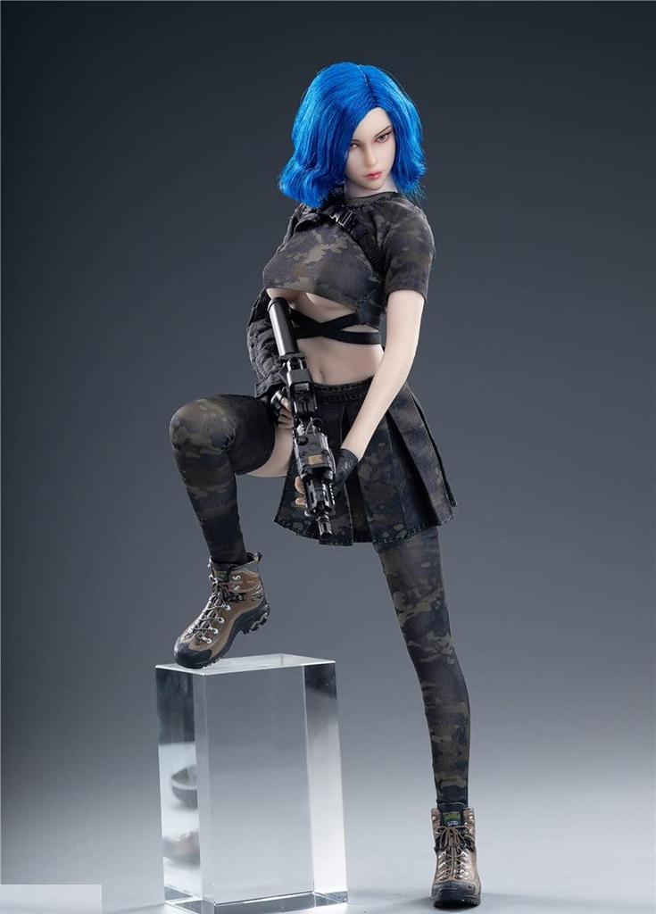 Toys Hobbies Scale Figure TBLeague Body Fire Girl Toys Armed Girl Series Camouflage Armed Girl Beautiful Clothing Set Weapons and Gloves Not &