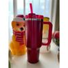In Stock 40oz Red Love Tumblers With Handle Car Mugs Insulated Tumbler With Lids Straw Stainless Steel Coffee Tumbler Termos Cup