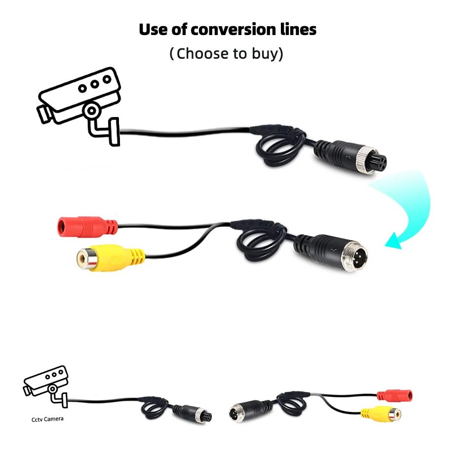 AHD Full HD Night Vision Rear View Backup Camera 1080P 720P Reversing Front Side For Truck Bus Heavy Vehicle RV Lorry Van Pickup