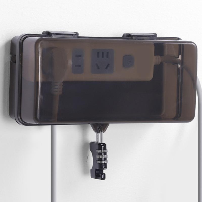 Socket Protective Cover Outdoor Electrical Box Electric Outlet Protector Waterproof Cable Management Box Easy To Install