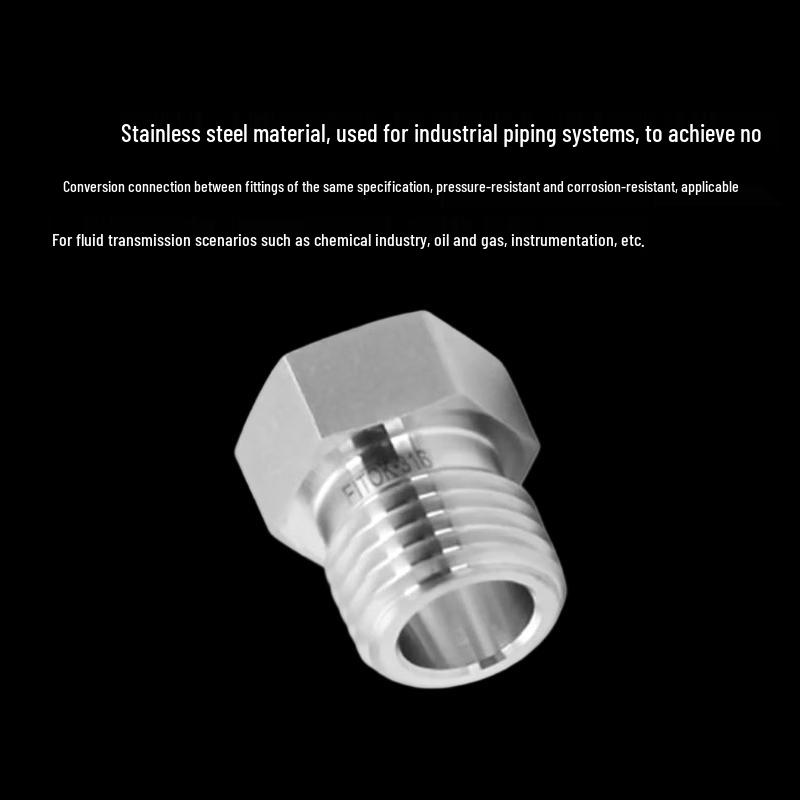 FITOK Stainless Steel Straight Adapter